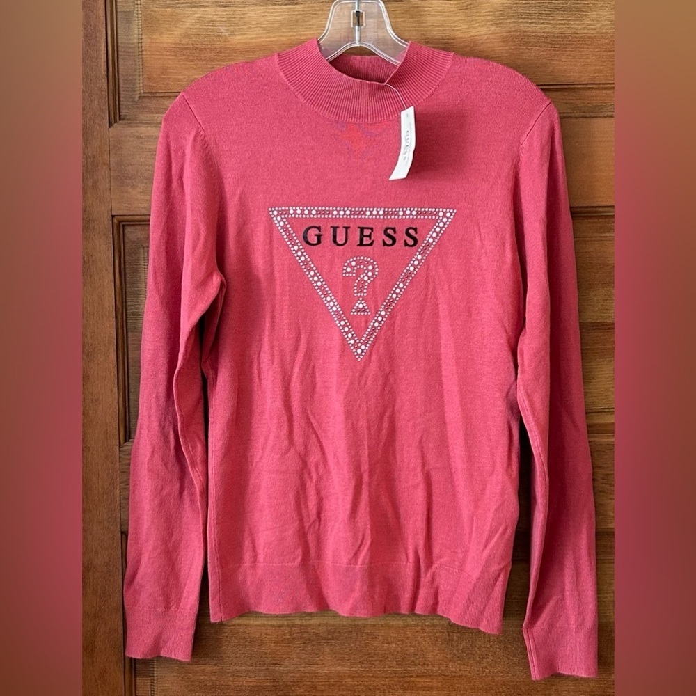 Guess / NWT/ Long Sleeve light weight Sweater / Agatha Rose / size L